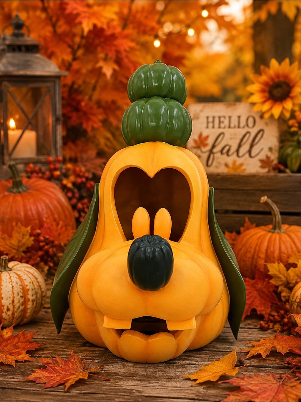 New! Hard to find viral Goofy LED pumpkin